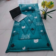 NỆM VĂN PHÒNG GẤP GỌN 80X190 CÓ BÁN GỐI + TÚI DỰNG TIỆN LỢI