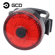 GCD ไฟท้ายจักรยาน3 LED ชาร์จไฟได้ด้วย USB ไฟท้ายจักรยานเตือนความปลอดภัยสำหรับขี่จักรยานไฟท้ายกันน้ำ