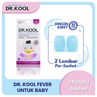 DR.KOOL DR Kool fever Baby/ 1x2 Sachet - Baby Kool Plaster Compress Fever Reducer Bye Bye Fever