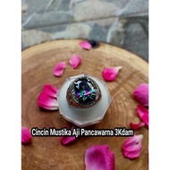 Promo cincin Mustika Aji Panca Warna 3Khodam Diskon