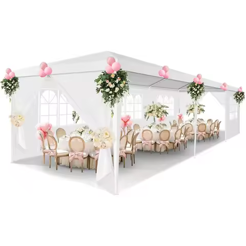 10x10 10x20 10x30ft Pop Up Party Tent Heavy Duty Gazebo Canopy with Removable Sidewalls | Waterproof