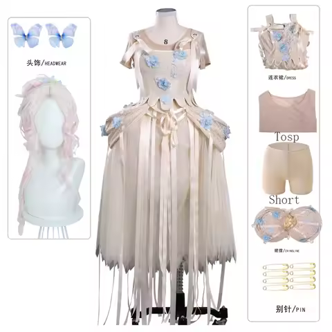 ANIMECC IN STOCK Enid Sinclair Wednesday Cosplay Costume Wig Anime Addam Cosplay Gown Party Dress Ha