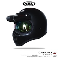 Shippingbebas HBC Cakil Pet Inner Visor SOLID Retro Full Face Helmet SNI