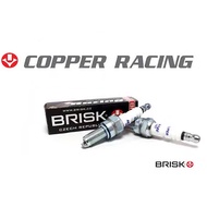 BRISK COPPER RACING SPARK PLUG AR12C RFS150 EX5110 DASH FUTURE RS150 NINJA250 ZXR250 KLX250 LC135 FZ150 Y15ZR R15 R25