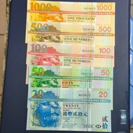 Set Uang Asing Hongkong Pecahan 20 s/d 1000 Dollar