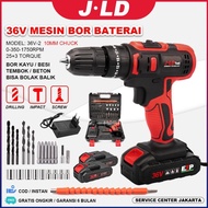 READY STOK!! JLD Mesin Bor Baterai cas 10mm jld tool Impact Bor