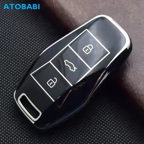 TPU Car Key Cover Remote Control Fob Shell Case Keychain Holder Auto Accessories For JAC VW SOL E10X