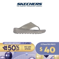 Skechers Women Foamies Footsteps Beach Ready Walking Sandals - 111578-DKTP Dual-Density, Machine Washable, Luxe Foam