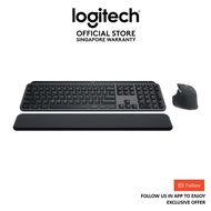 Logitech MX Keys S Bluetooth & Wireless Combo Graphite - Contains MX Master 3S, MX Keys S & MX Palm 