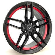 VORSTEINER 17 inch 7.5JJ 4X100 4X114.3 8X100/114.3 ET40 CAR SPORT RIMS CHEAP WHEELS BLACK ZR511-7