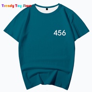 Hot 15 styles Squid gameshirt Squid Game loose and comfortable T-shirt Korean drama 218 211 456numbe