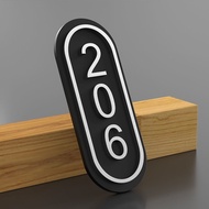 Vertical Silver 3D  Acrylic house unit number Unit Number Signage HDB Unit Customised Unit Sign door