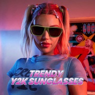 Cyxus [New] Y2k Style Sunglasses For Women And Men Po