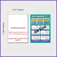 TRIGONOMETRY POSTERS CHARTS, BASIC MATH, A4 SIZE LAMINATED FOR KIDS