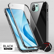 Xiaomi Mi 11 Lite 11Lite Mi11Lite Double Side Glass Magnetic Case Cover Casing Front Rear