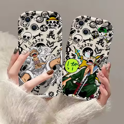 Anime O-Ones Pieces Luffys Zoros Phone Case for IPhone 17e 17 16 16e 15 14 13 12 11 Pro Max Air Plus