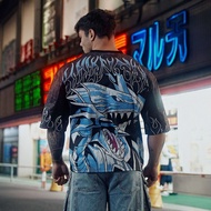 YOUNGLA Co-Branded Yu-Gi-Oh Men Oversized T-Shirt Gym Sports Leisure Fitness Short-Sleeved Top 10.20