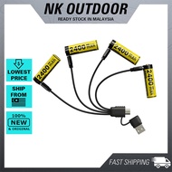 Nitecore Battery NH2400 2400mAh USB-C Rechargeable AA Battery (4pc Pack)