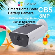 EZVIZ CB5 4K 8MP Built-in Solar Panel Solar Security Camera Outdoor Wireless 2-IN-1 Continuous Power