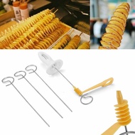 4pcs Potato Cutter Twister Tornado Slicer Manual Slicer Spiral Potato Chips Kitchen Tools