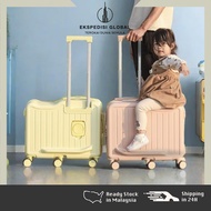 Ride on Luggage 20 Inch 80kg Hold Seat Rideable Cup Holder Carry On Luggage Bag Travel Suitcase 行李箱 