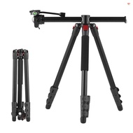 Multi-functional Photography Tripod for Camera 170cm/ 67in Horizontal Tripod Stand Aluminum Alloy 360° Rotatable Ball Head 10kg/22lbs Load Capacity with Carry Bag