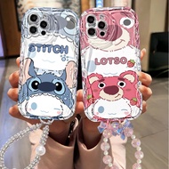 For IPhone 17 16 11 Pro 13 15 7Plus Pro Max 8 6 6s XR XS Clear Wavy Cartoon Cover