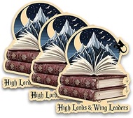 Set 3Pcs High Lord and Wing Leaders Sticker ACOTAR Bookish Stickers Book Club Fourth Wing Dragon Rom