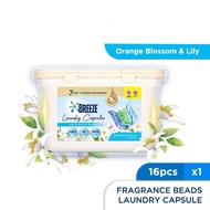 Breeze Fragrance Beads Capsule Detergent Orange Blossom & Lily (16's)