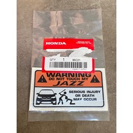 Sticker Warning To Be Careful JAZZ/Dm 3m Reflective Genuine 1