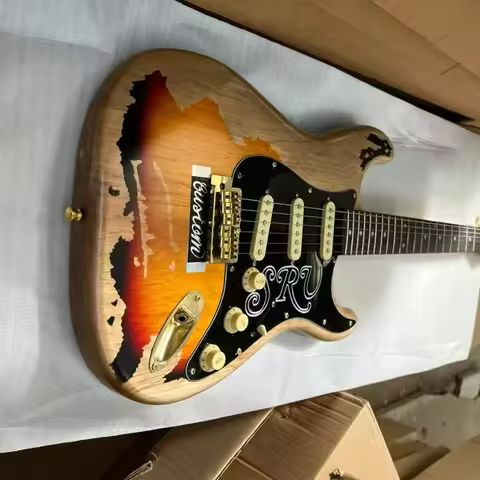 Hot ST for Old Electric Guitar SRV St 6 String SSS Pickup Suitable for Beginners To Get Started for 