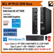Dell OPTIPLEX 5090 MICRO PC Desktop PC i5/i7 (11th GEN) 22"inch Monitor  UPTO 32GB RAM Built in WiFi