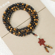 Black Ebony Wood Prayer Beads Jewelry