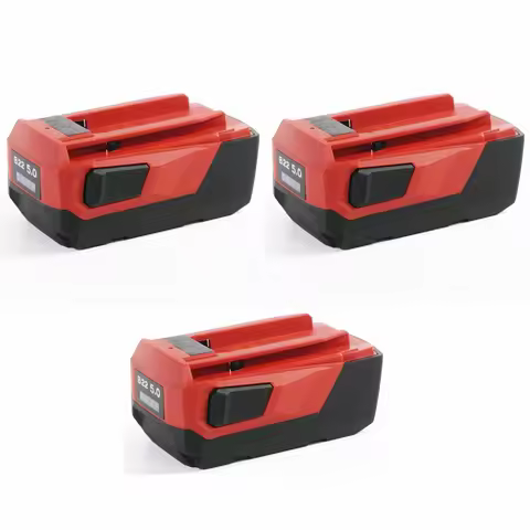 3Units 22V 5Ah High Capacity Lithium-Ion Battery Replacement for Hilti B22 18V 21.6V 22V Cordless To