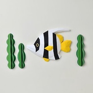 3D紙模型-DIY動手做-海洋系列-馬夫魚-海洋生物 擺設 掛飾
