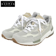 New Balance U992720 美國製造 992 低筒運動鞋，男鞋，卡其色 x 米色，尺寸 26.5cm（美國碼）8 1/2（二手）