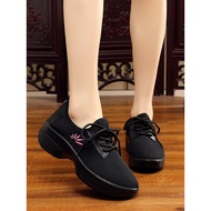 Ju Hutong Women's Square Dance Shoes - Fleece-Lined & Soft Sole