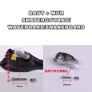 Original Rocking SKATER Wheel Bolt/WAVEBOARD/SNAKEBOARD