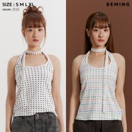 Bemingtop971(S-XL)-Dottie Halter Top – A Cute Polka Dot That Can Be Hot.