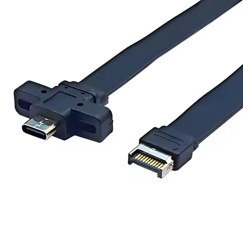 30/50cm USB3.2 GEN2*2 20Gbps Front Panel Cable TYPE-E to TYPE-C Adapter Connector 10/20Gb Bracket Ex