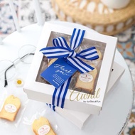 Window Square Cake Box/Basque Burnt CheeseCake/Cookies box/Biscuit box/Madeleine