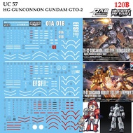 Water Decal [D.L. Darlinl] UC57 GTO2 GUNCONNON GUNDAM HG 1/144 UC 57
