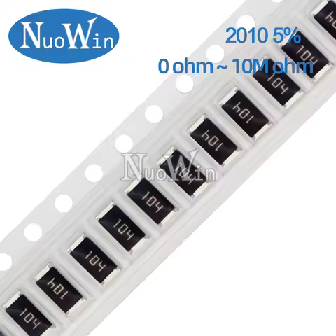 50pcs 2010 5% Resistor 0R-10M 0 10 22 47 100 150 220 330 470 ohm 10R 22R 47R 100R 220R 470R 1K 2.2K