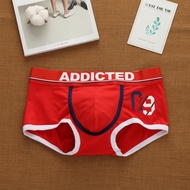Boxer Brief underwear Addicted AD164 Seluar Dalam Lelaki  男士内裤男平角裤低腰性感透气冰丝提臀迷彩内裤