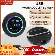 2.1inch CPU/GPU Cooler Round LCD Display, AIO Computer Temp Monitor for Water Cooling Systems, PC Se