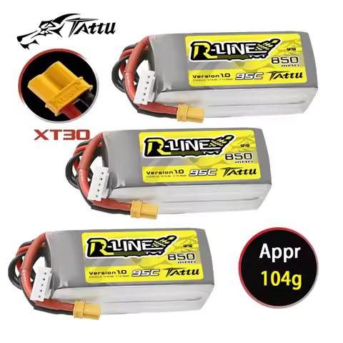 HOT TATTU-R-LINE 1.0 850mAh 14.8V 95C Lipo Battery For RC Helicopter Quadcopter FPV Racing Drone Par