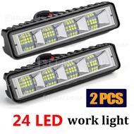 Lampu Sorot Penerang Kerja Lampu Sorot 24LED Work Light 6 Inci Lampu Kabut Mobil Sepeda Motor SUV  S