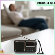 [mmise.sg] Mini Portable Radio Full-Wave Band Battery 500mAh Pocket Radio FM Radio Receiver