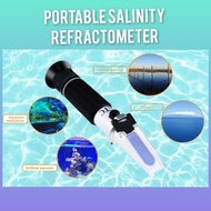 Portable Salinity Refractometer ATC, Sodium Chloride (NaCl) Salt Level Meter Tester Test Kit for Sea