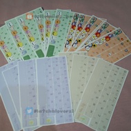 Hangeul/hangul KEYBOARD STICKER PASTEL CUTE SKZOO TRUZZ DENIMALZ BT21/FANKIT STRAY KIDS TREASURE BTS